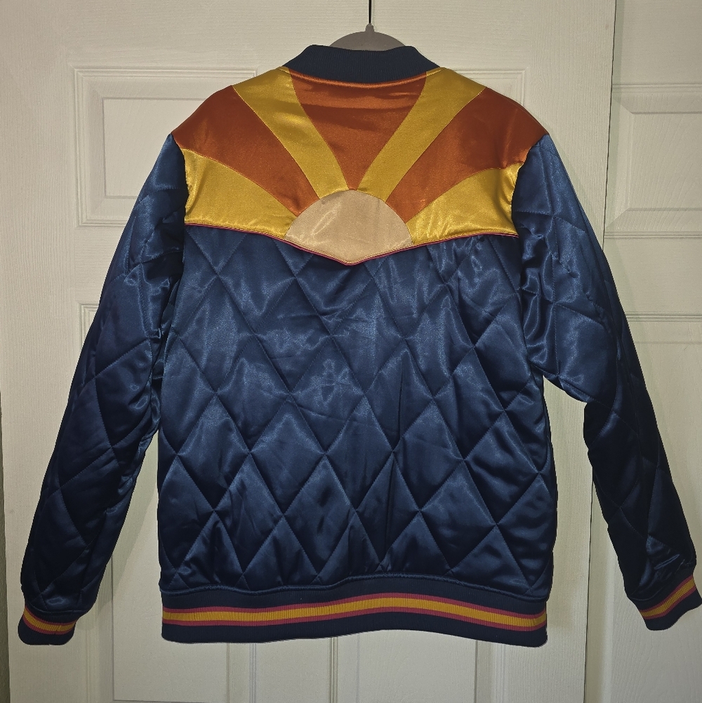 Moving Sale! { Classic Rock Couture Original Blue Rising Sun Bomber Jacket XL - Picture 7 of 12